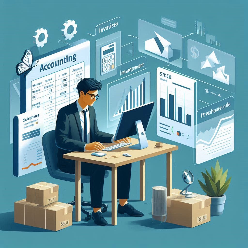 Business operations software dashboard